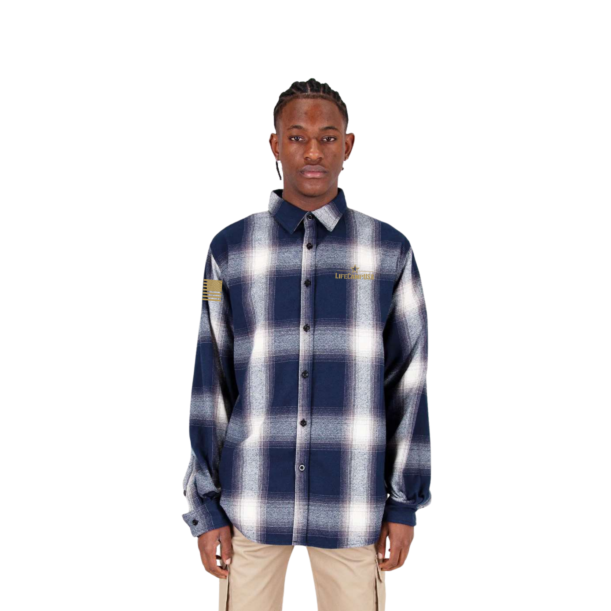 SHAKA WEAR UNISEX PLAID FLANNEL OVERSHIRT