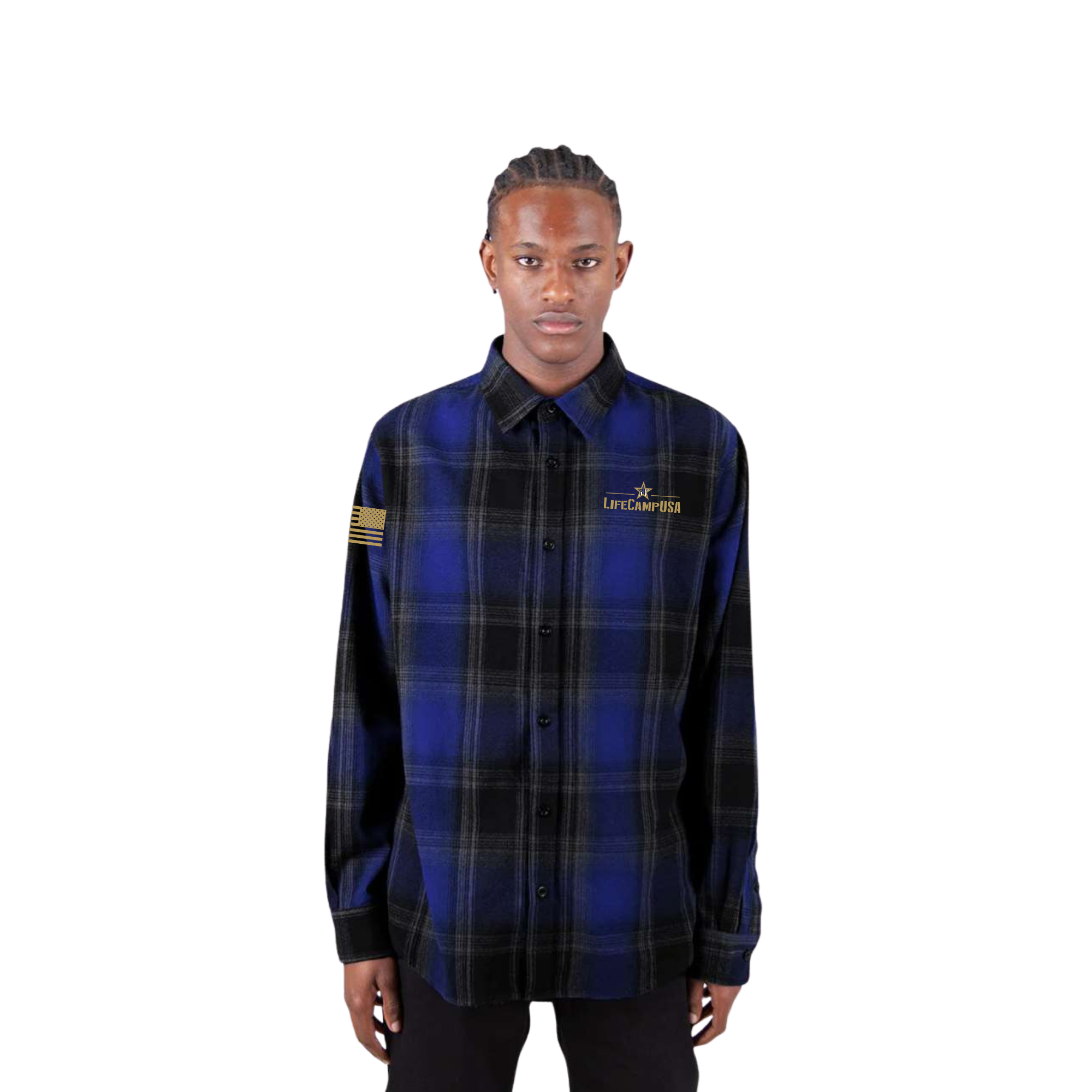 SHAKA WEAR UNISEX PLAID FLANNEL OVERSHIRT